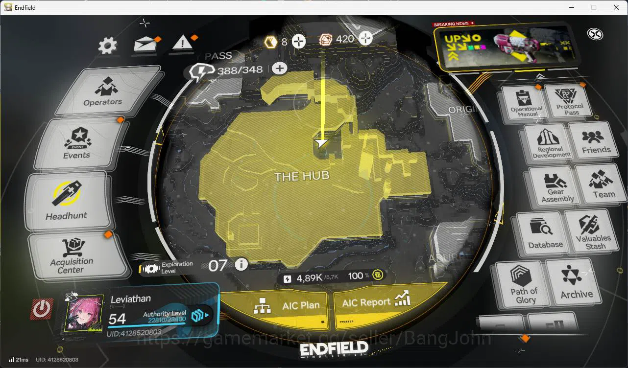 Arknights: Endfield Accounts ASIA | MID GAME | Laevatain | Yvonne P1 + Sign | G image 5