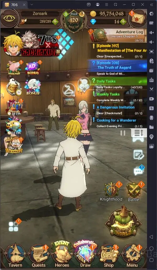 The Seven Deadly Sins: Grand Cross Accounts Endgame ASIA |6.02M Power|LR Mesis 5/6,SuTrice 4/6|UR YKL 6/6,N Salos 2/6 1