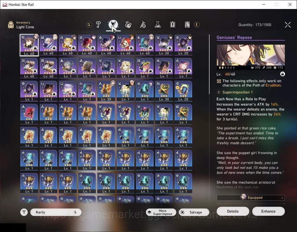 Honkai Star Rail Accounts Starter Asia|TL 37|SJ 1,2K|5 Limited| Kafka, Hysilens, Ruan Mei, Dante, Archer | MC Female 4