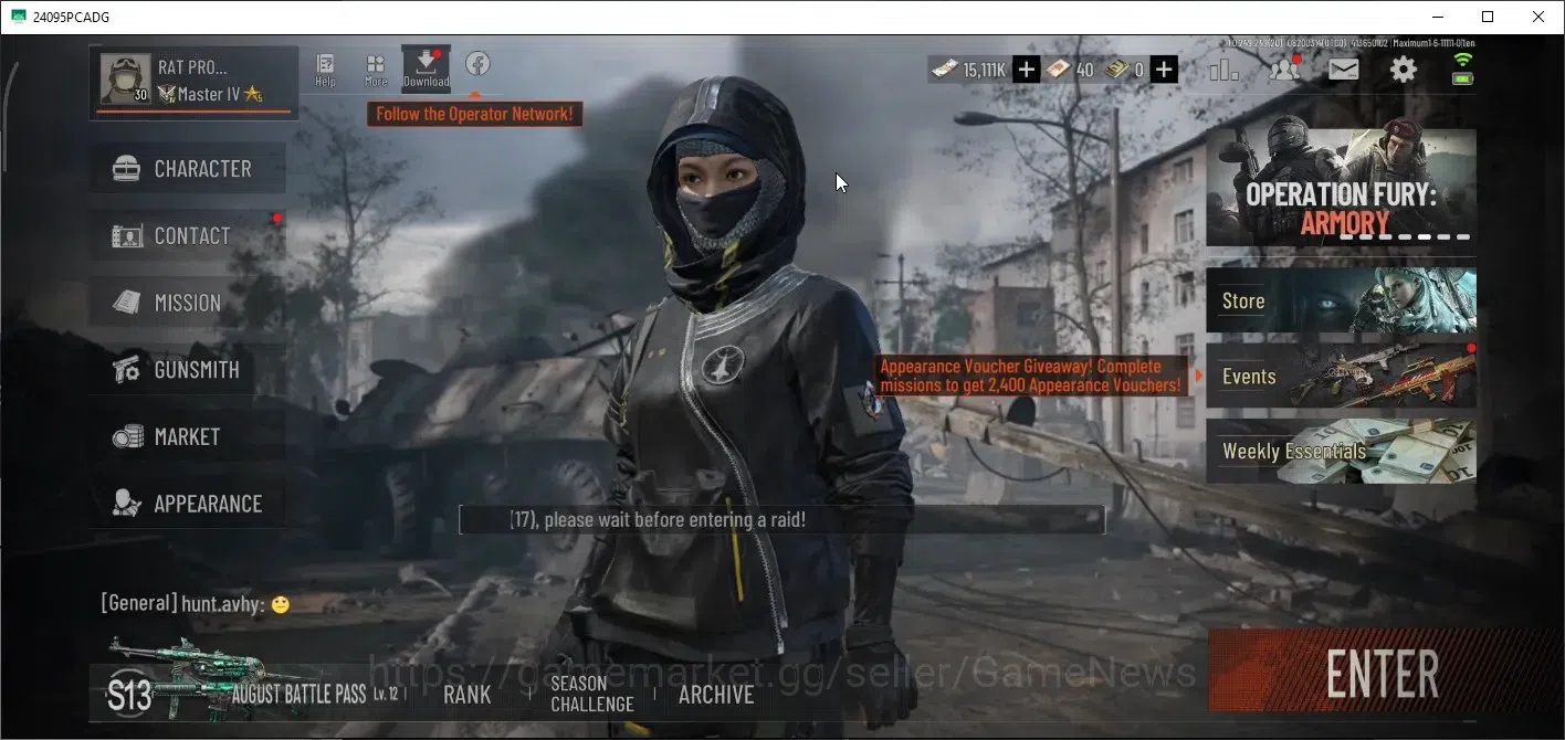 Arena Breakout Accounts High Value MOBILE|Lvl 30|SV 35.2M|CV 15M|Secret Document & Utopia|4 Outfits|P Balaclava,M3 Armored 1