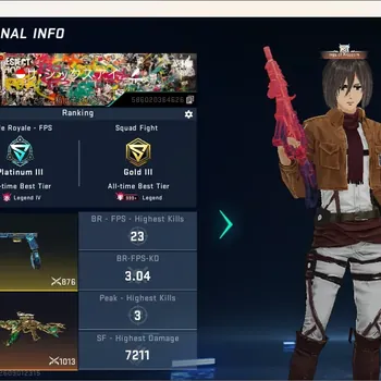Blood Strike Accounts Others ASIA | 1 EVO Gun: FAL|1 Eternal Zero Odashadow|AOT Striker RAN Mikasa|10 Ultra Gun|5 Ultra