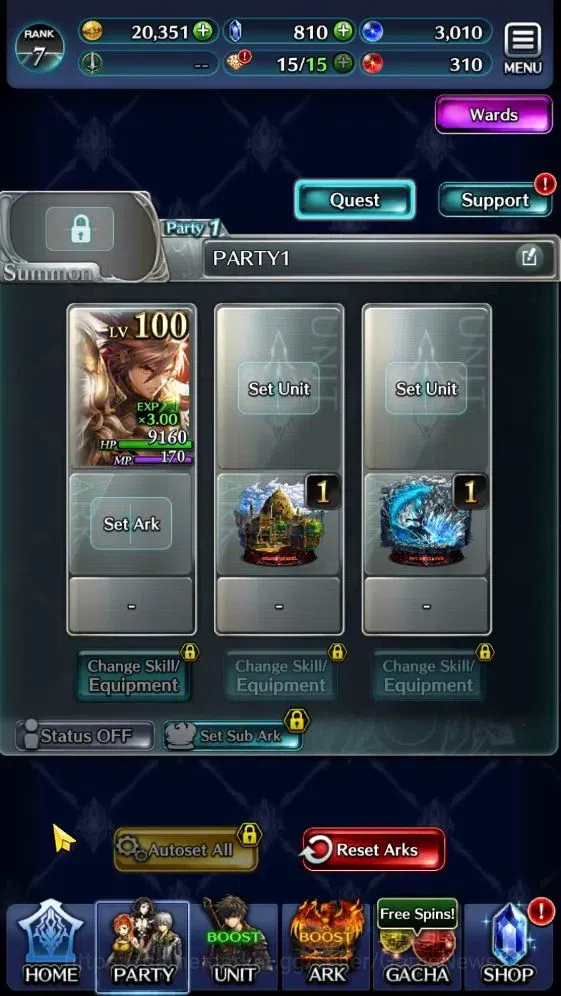 Last Cloudia Accounts Endgame GLOBAL | Rank 7 | Top Tier Unit [AoG Yuda, GH Adel] | 9 SSR Ark | Code Only (LC1223) 4