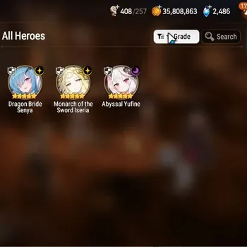 Epic Seven Accounts Starter Global Unverif|Fresh Starter|3ML(DBSenya,MotS.Iseria,A.Yufine)|Theater Locked|PoH+Bless ON|MM
