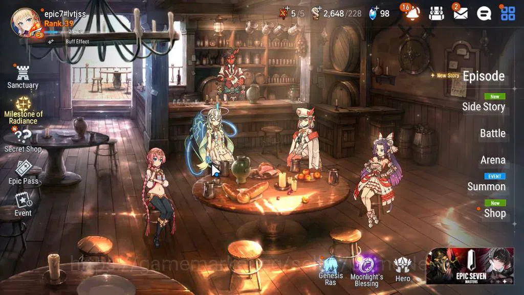 Epic Seven Accounts GLOBAL Unverif|NewEra|6 ML(Belian,J Kise,A Yufine, image 1