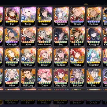 Seven Knights Re:Birth Accounts Global|Full EX7(JuriTC3,GelidusTC2,FaiTC1,Melia,Rosie)|45