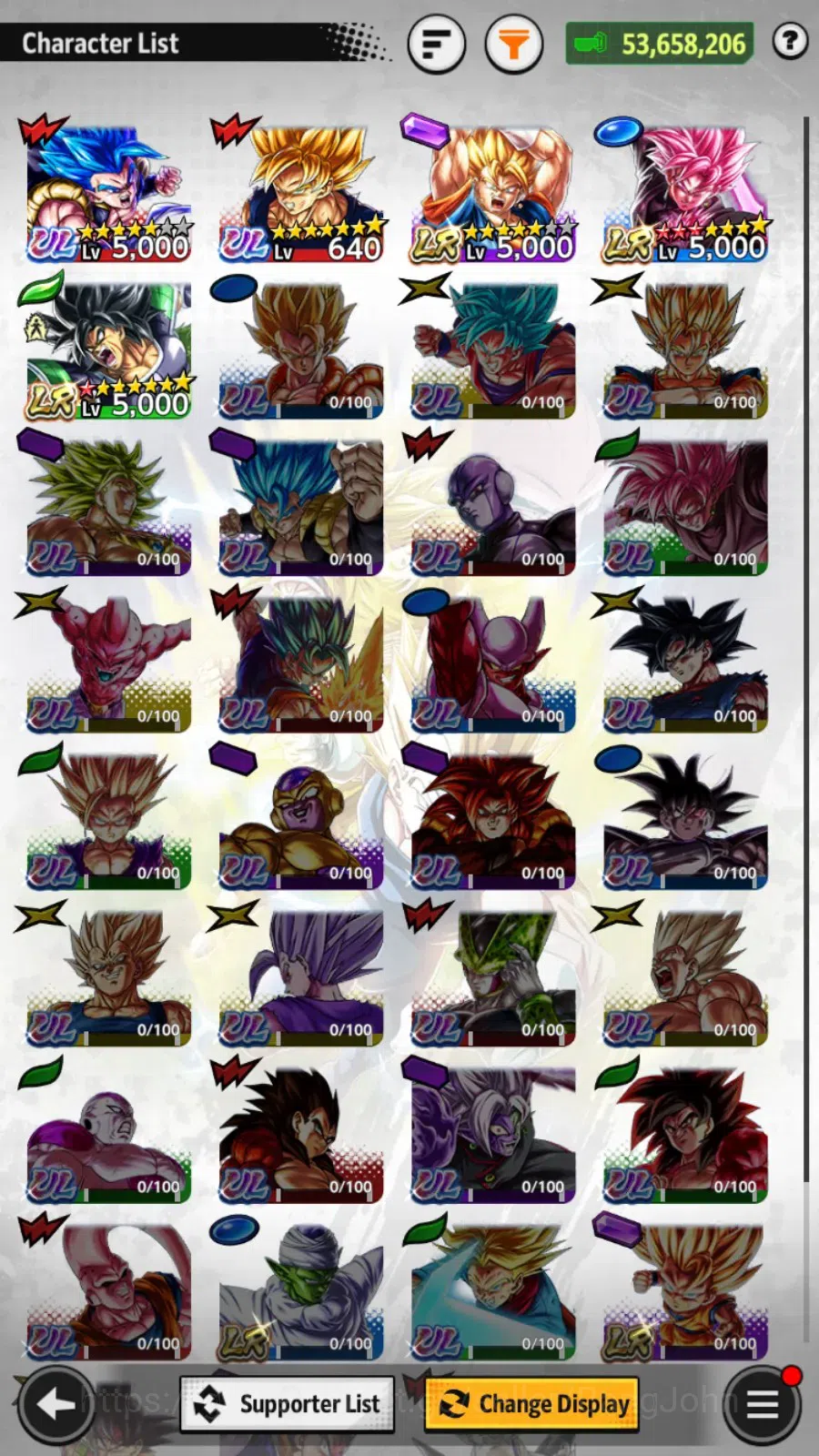Dragon Ball Legends Accounts Android | Lvl 166|53.6M Total Power|18.4K CC|3 LR| image 14