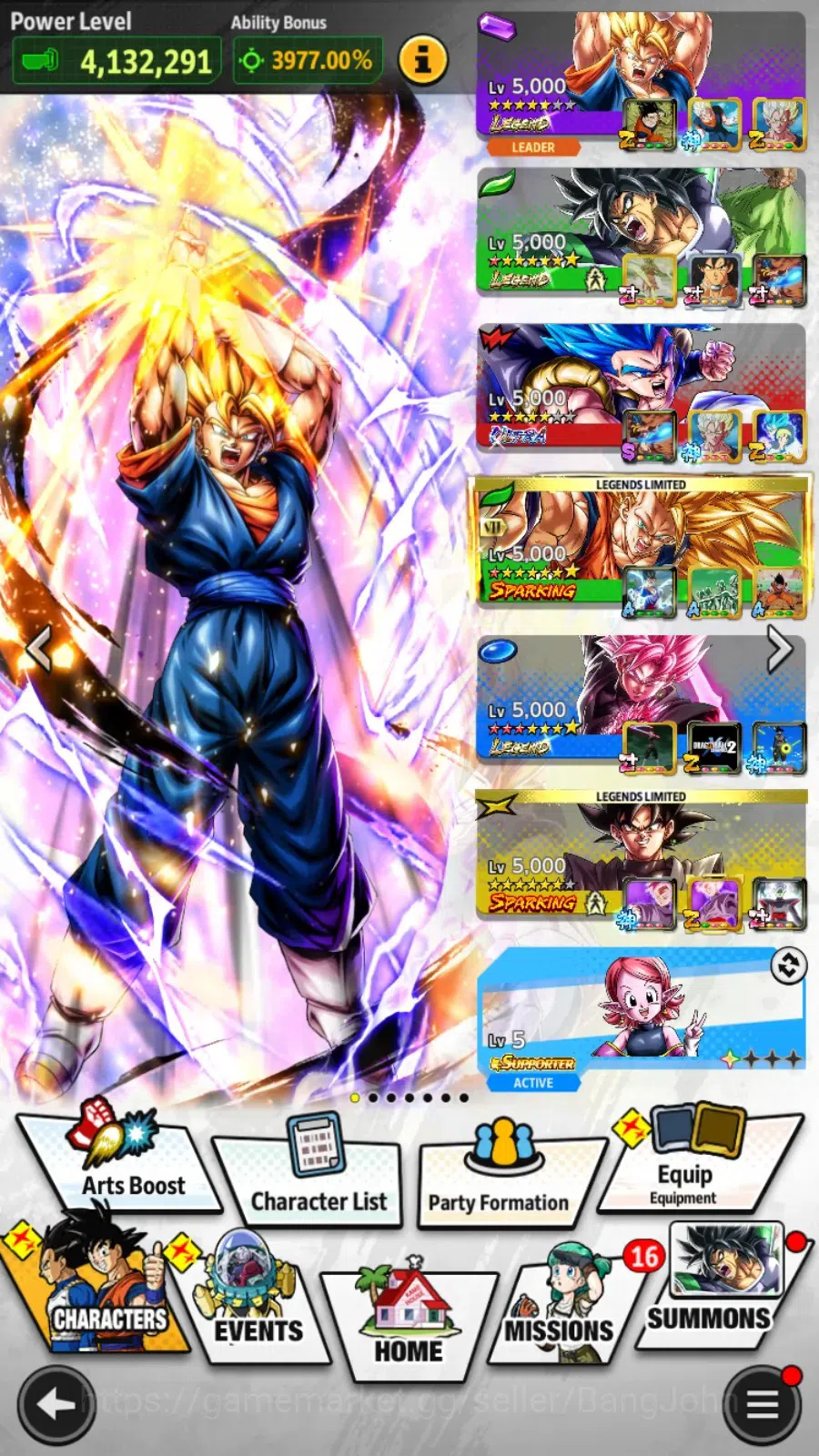 Dragon Ball Legends Accounts Android | Lvl 166|53.6M Total Power|18.4K CC|3 LR| image 15