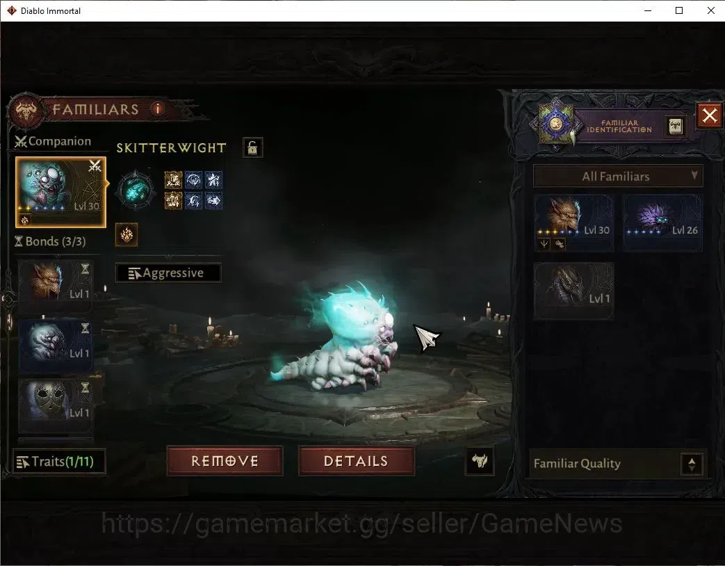 Diablo Immortal Accounts SA - Malah|CS ON|Lv60(844)|Demon Hunter|CR 44k|Res image 15