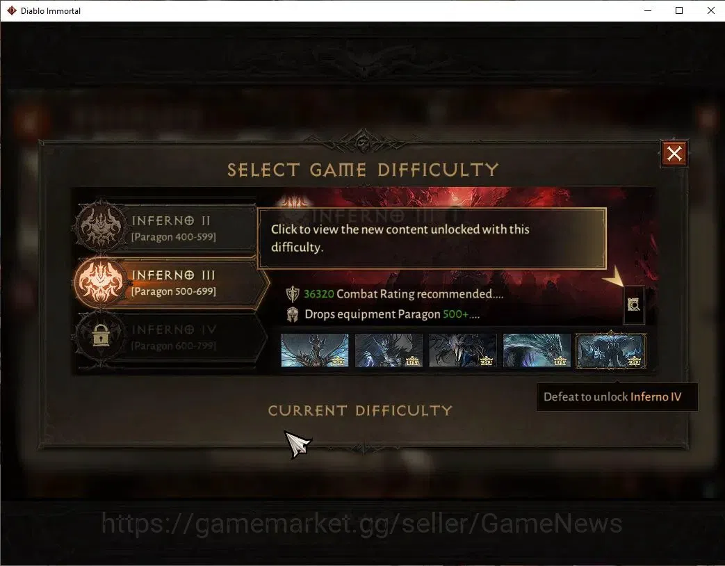 Diablo Immortal Accounts SA - Malah|CS ON|Lv60(844)|Demon Hunter|CR 44k|Res image 18