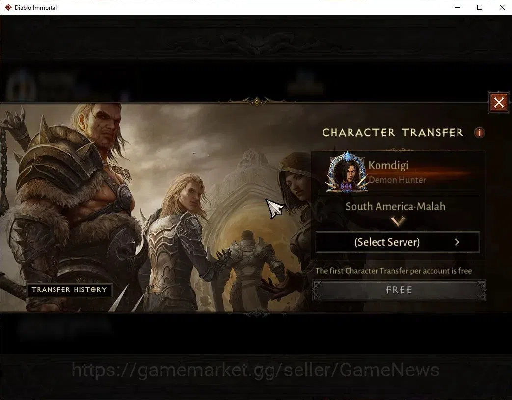 Diablo Immortal Accounts SA - Malah|CS ON|Lv60(844)|Demon Hunter|CR 44k|Res image 2