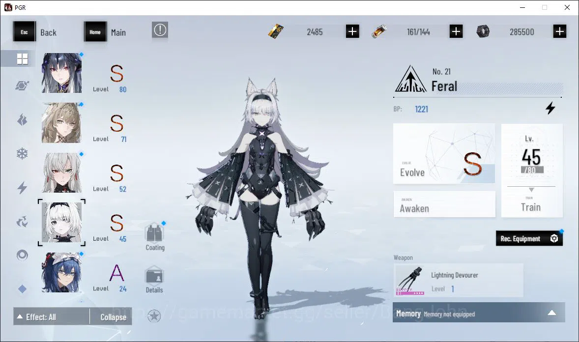 Punishing: Gray Raven Accounts ASIA|Lv 45 | [S Nirvantia,S Crepuscule,S LuciaCW,S image 9