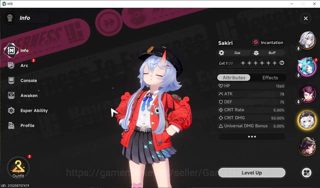 Neverness to Everness Accounts GLOBAL Southeast Asia|HL 3|2 SSR Hotori, Sakiri +1 image 3