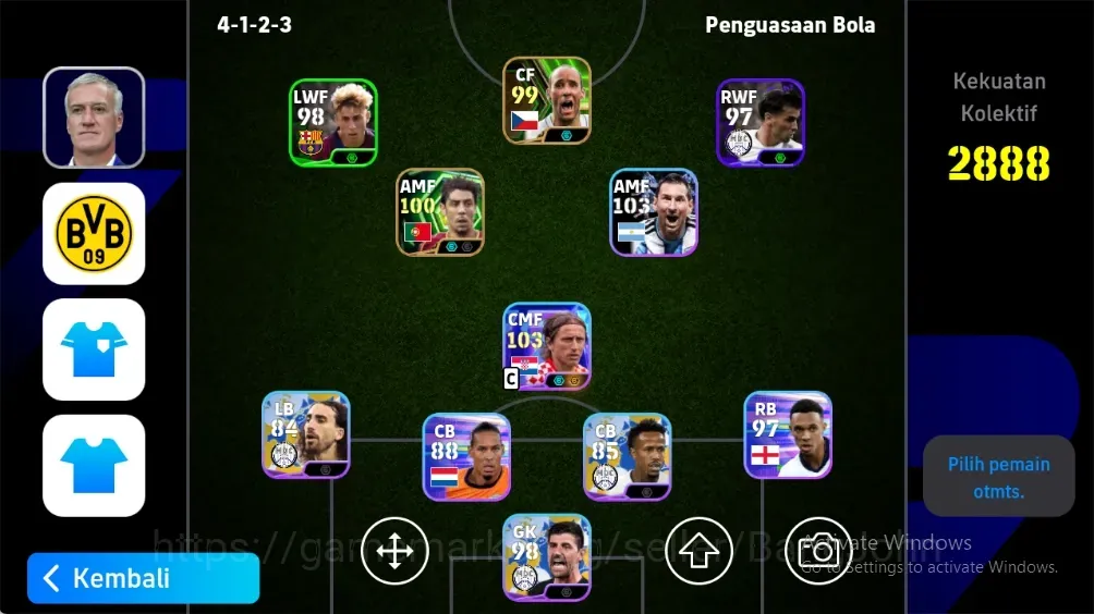 eFootball Accounts Legends & Iconic Players Android|PW 2888|Epic RuiCosta JanKoller Andriy shevchenko,Showtime Modric 1