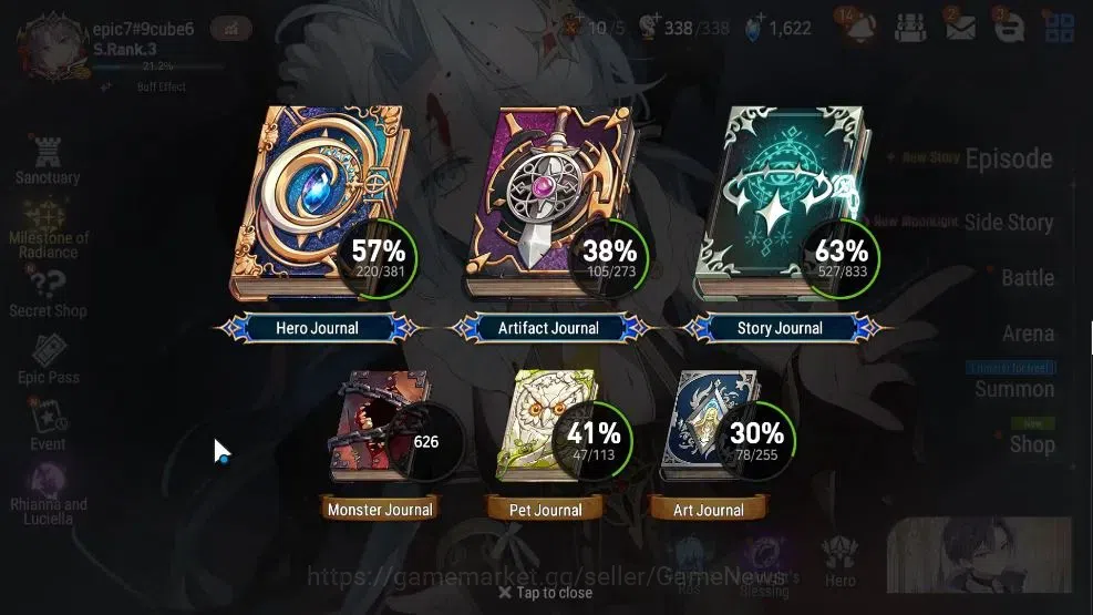 Epic Seven Accounts GLOBAL Unverif|17 ML(Rhiana& Luciel,Salome,HarSeti image 3