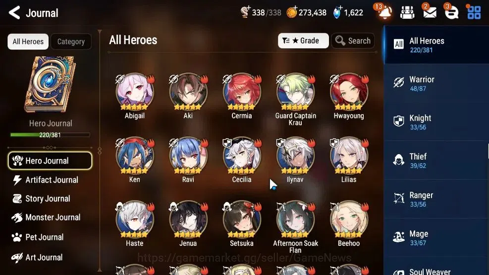 Epic Seven Accounts GLOBAL Unverif|17 ML(Rhiana& Luciel,Salome,HarSeti image 7