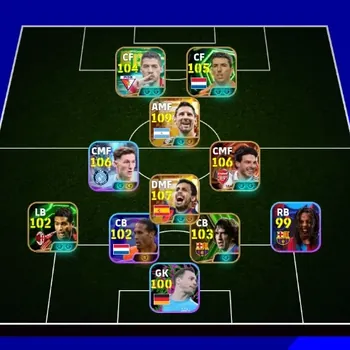 eFootball Accounts High-End Android|PW 3209|New Big T Lionel Messi + Rodri + Declan Rice,Roy Makaay Epic,Carles Puyol Epic