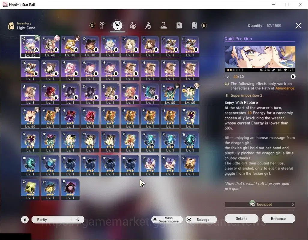 Honkai Star Rail Accounts Asia|TL 30|1,2K SJ|Limited 5-star Evanescia, Huohu image 8