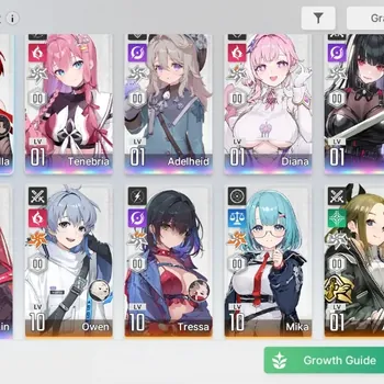 Chaos Zero Nightmare Accounts GLOBAL Lv55|7 SSR[ArabellaM2+Sign,DianaM1,Adelheid,Mei Lin,Tenebria,Rin,Veronica]|12 SR