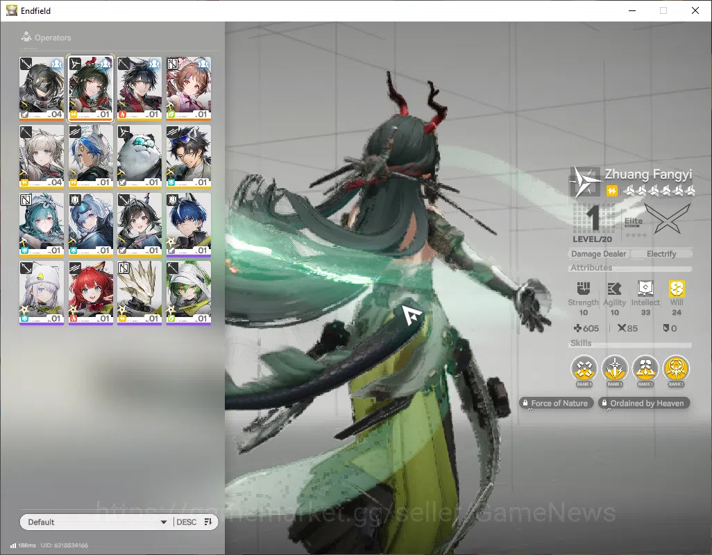 Arknights: Endfield Accounts NA/EU|Lv2|Fresh Starter|SSR2(1Limit)+1(*6WP)|Zhuan image 14