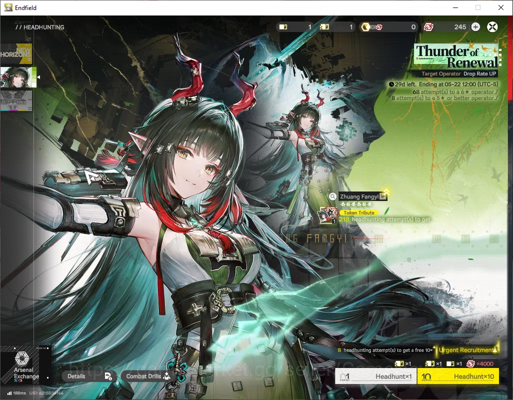 Arknights: Endfield Accounts NA/EU|Lv2|Fresh Starter|SSR2(1Limit)+1(*6WP)|Zhuan image 2