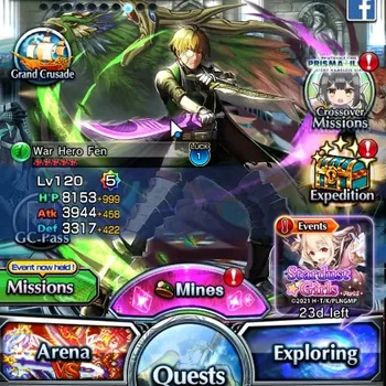 Grand Summoners Accounts Mid-Game Global|Rank 126|175 Crystal|26 Ascend + 25 TW (H Inumuta,S Emiya,Chloe,S Luvia&Rin