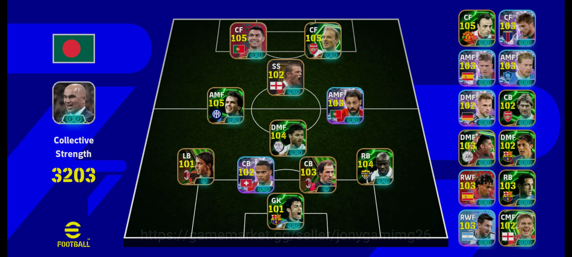 eFootball Accounts eFootball Account 3203 CS | Multiple 100+ Players image 1