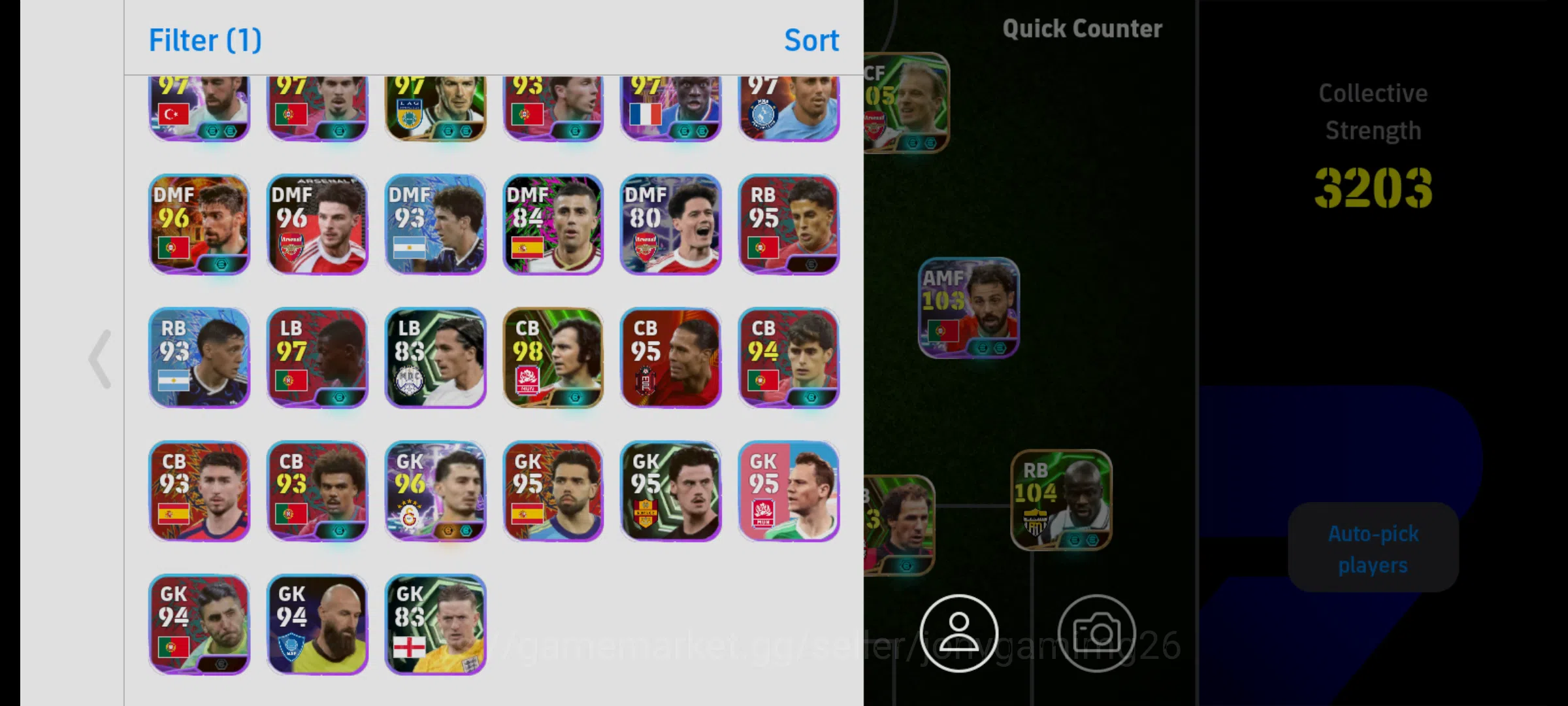 eFootball Accounts eFootball Account 3203 CS | Multiple 100+ Players image 4
