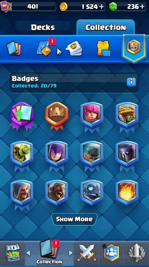 Clash Royale Accounts High-End Lvl 401|KTL 9|Trophy 3052|Card 52/121|1 Hero 3 EVO 3 Legend 12 Epic 14 Rare 15 Common|Take 13
