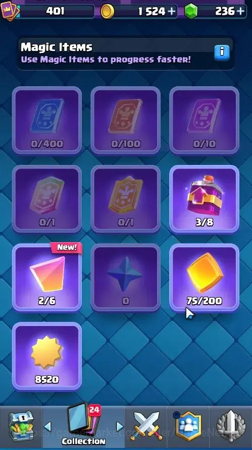 Clash Royale Accounts High-End Lvl 401|KTL 9|Trophy 3052|Card 52/121|1 Hero 3 EVO 3 Legend 12 Epic 14 Rare 15 Common|Take 9