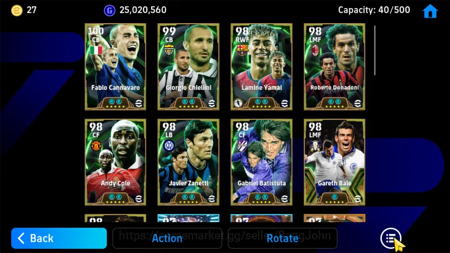 eFootball Accounts Power 3206 | Chiellini epic, lamine Yamal epic, do image 1