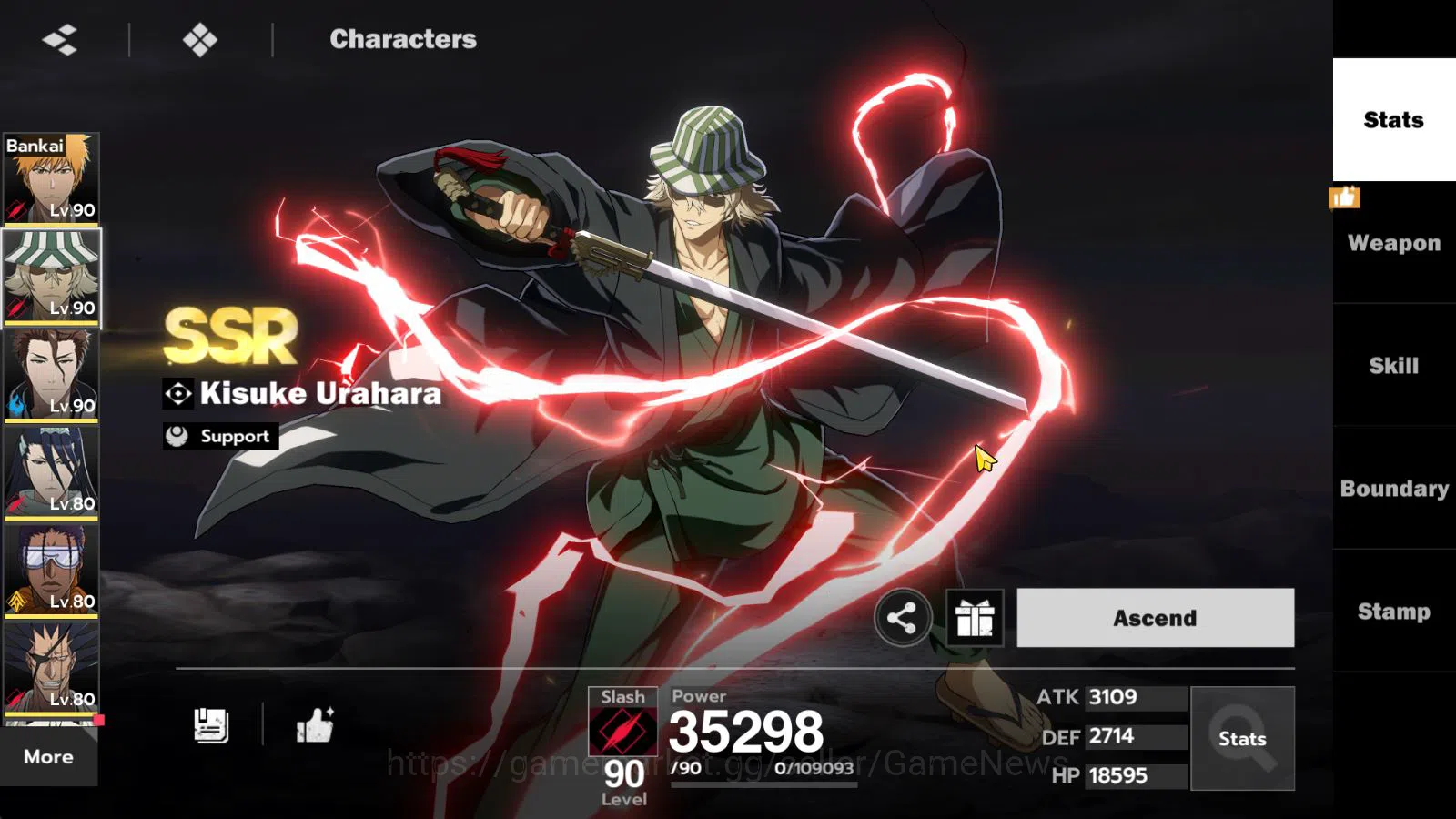 BLEACH: Soul Resonance Accounts NuverseSEA|END LV 69|10 SSR[(IchibanB1,Aizen,Kenpa image 12
