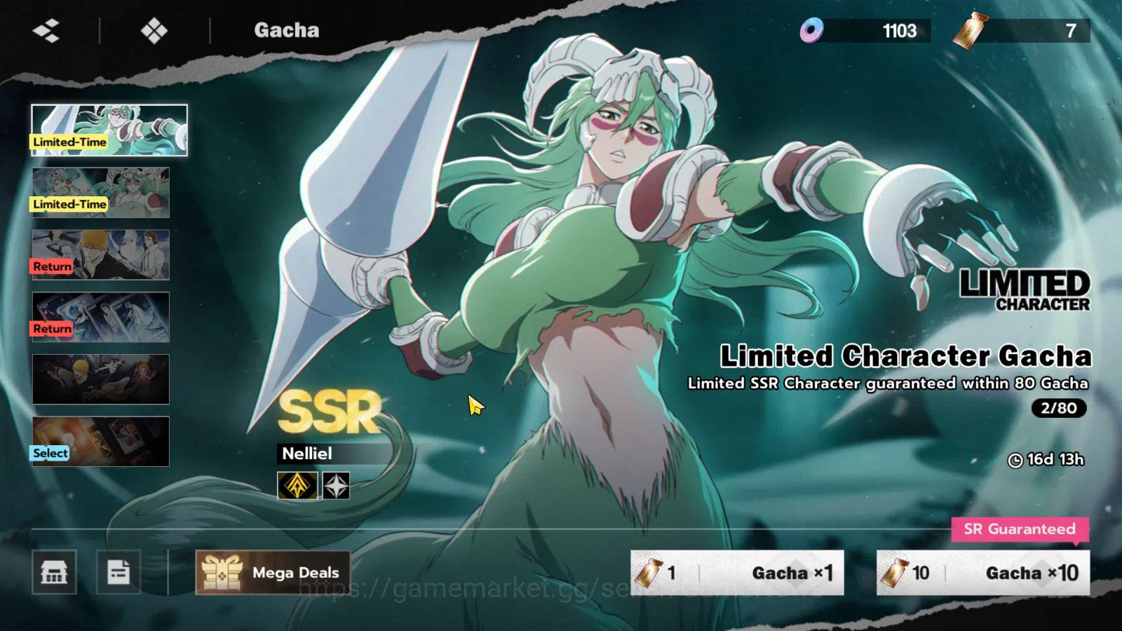 BLEACH: Soul Resonance Accounts NuverseSEA|END LV 69|10 SSR[(IchibanB1,Aizen,Kenpa image 20