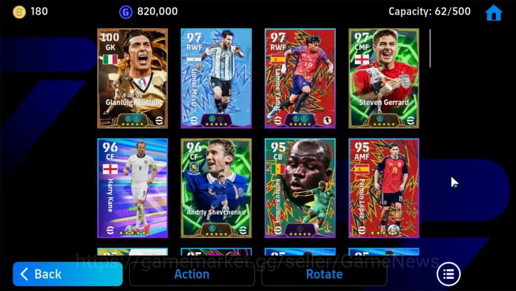 eFootball Accounts Android|BigTime Gianluigi Buffon,Epic Steven Gerra image 4