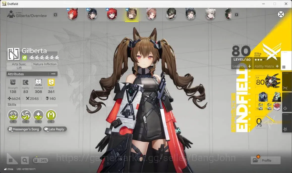 Arknights: Endfield Accounts ASIA|Lv55|3Limit+3Sign|(Laevatain,Gilberta)+Sign,Z image 3