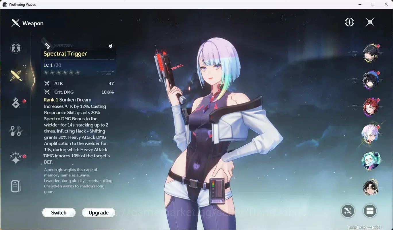 Wuthering Waves Accounts SEA|UL 48|Rank 5|1 Char Limited [Lucy R6 + Sign] + image 4