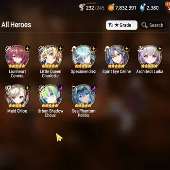 Epic Seven Accounts High-End Global|8ML (LQC, SSez, SPolitis, ALaika, MChloe,Etc.)|PoH+Bless+Theater ON|Stove Unverif(ES728Z)