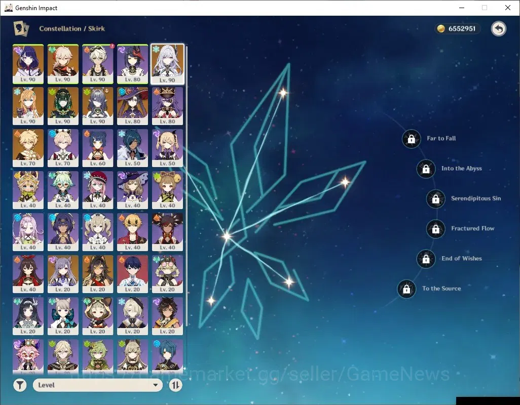Genshin Impact Accounts ASIA|AR 56|PremTeam Nefer|6 Limited + 6 (*5Wep)|[R image 12