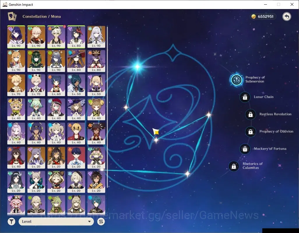 Genshin Impact Accounts ASIA|AR 56|PremTeam Nefer|6 Limited + 6 (*5Wep)|[R image 13