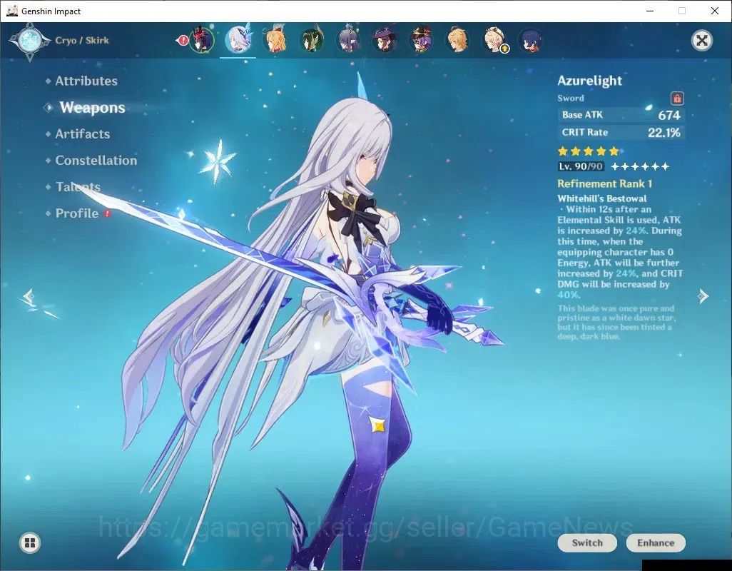 Genshin Impact Accounts ASIA|AR 56|PremTeam Nefer|6 Limited + 6 (*5Wep)|[R image 16