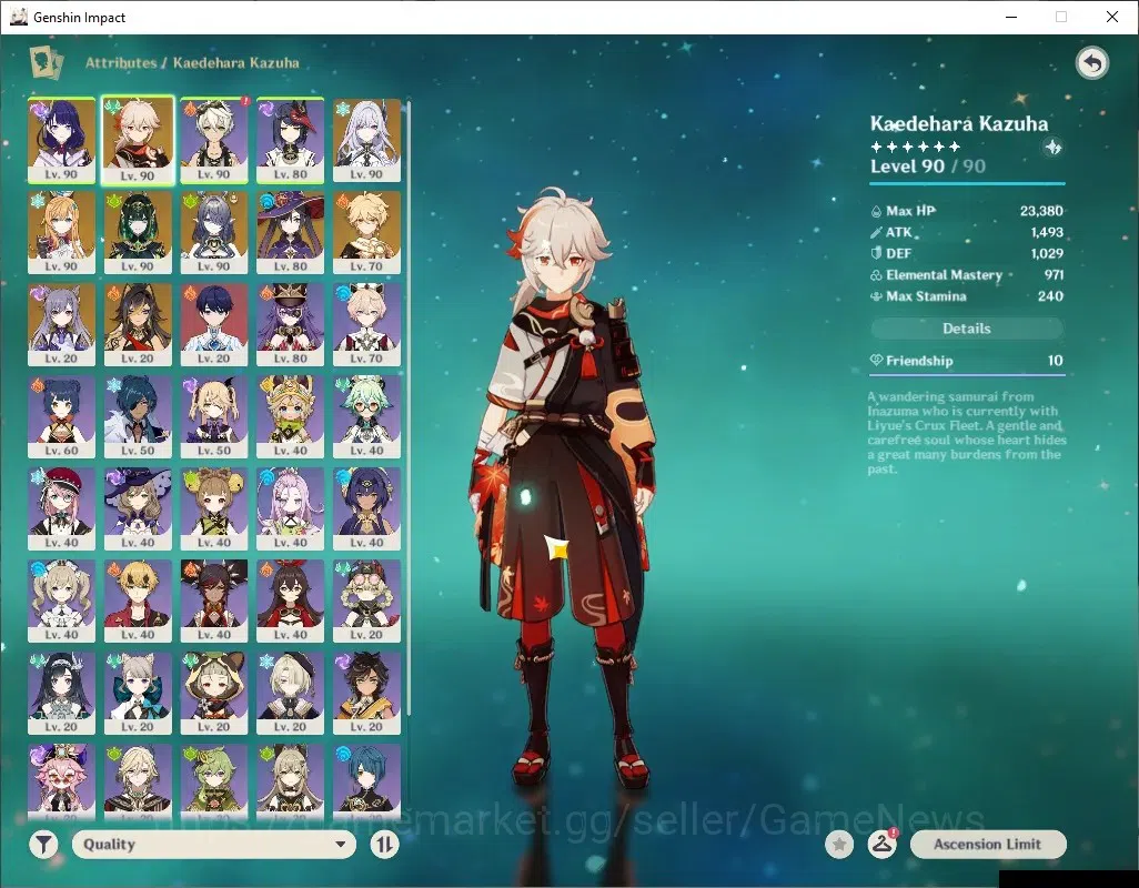 Genshin Impact Accounts ASIA|AR 56|PremTeam Nefer|6 Limited + 6 (*5Wep)|[R image 5