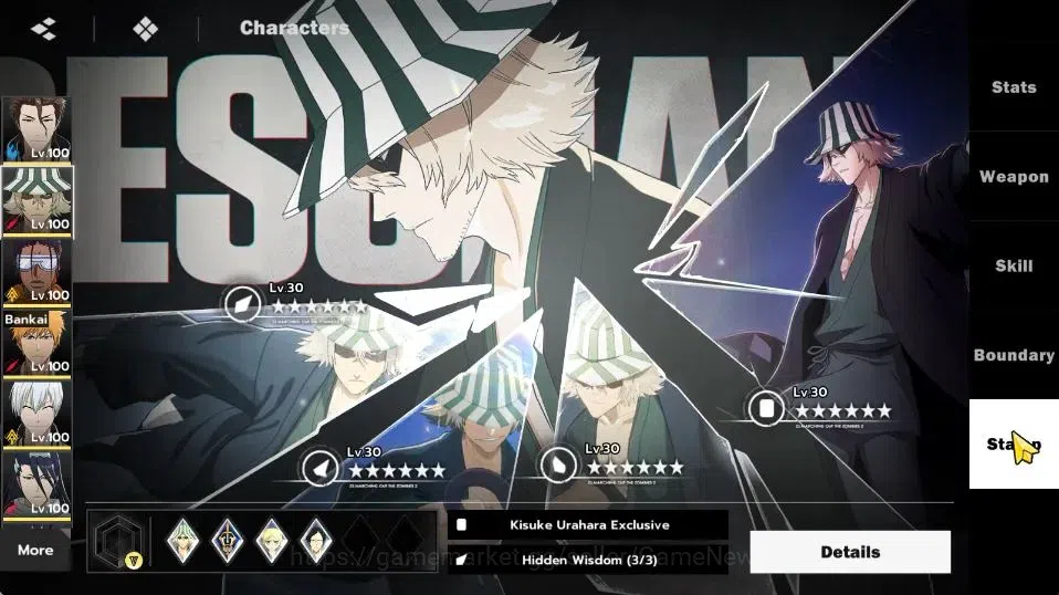 BLEACH: Soul Resonance Accounts NuverseSEA|END Lv77|10 SSR [(AizenB4,KisukeB4,Ichi image 10