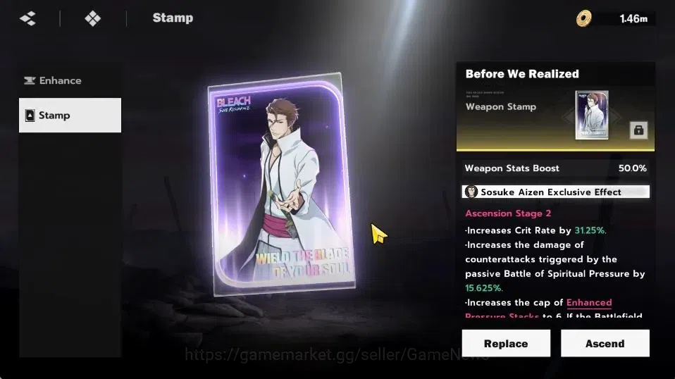 BLEACH: Soul Resonance Accounts NuverseSEA|END Lv77|10 SSR [(AizenB4,KisukeB4,Ichi image 4