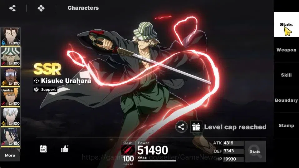 BLEACH: Soul Resonance Accounts NuverseSEA|END Lv77|10 SSR [(AizenB4,KisukeB4,Ichi image 7
