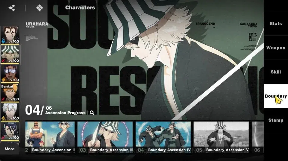 BLEACH: Soul Resonance Accounts NuverseSEA|END Lv77|10 SSR [(AizenB4,KisukeB4,Ichi image 9