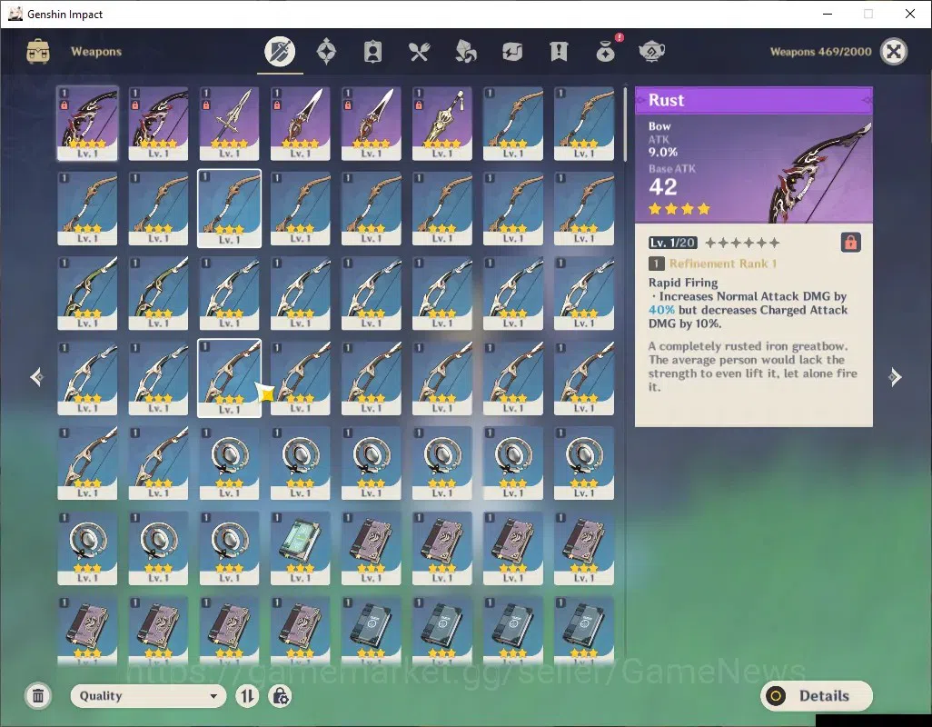 Genshin Impact Accounts ASIA|AR 25|All Unset|1 Limited + 2(*5 Char Standar image 4