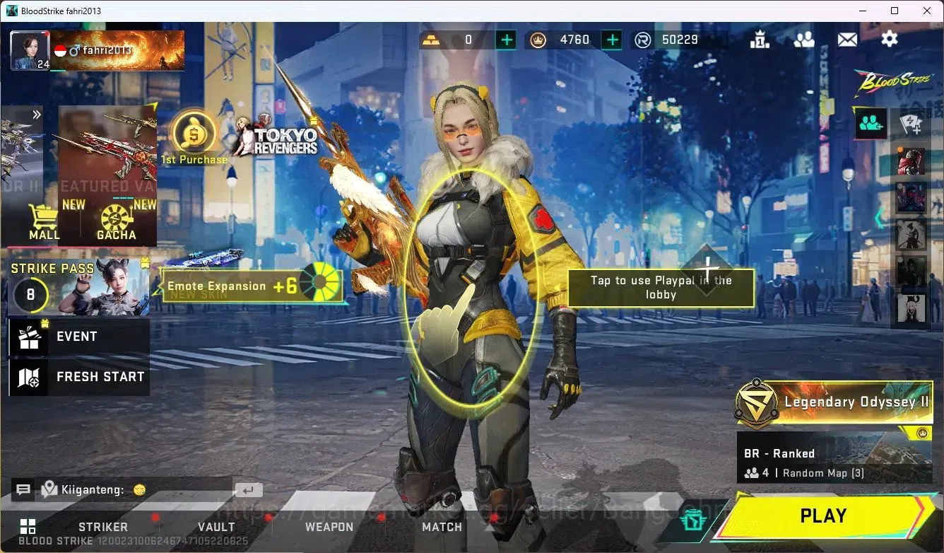 Blood Strike Accounts ASIA | ETERNAL Desert Eagle | 3 7DS, 1 AOT | ULTRA image 1