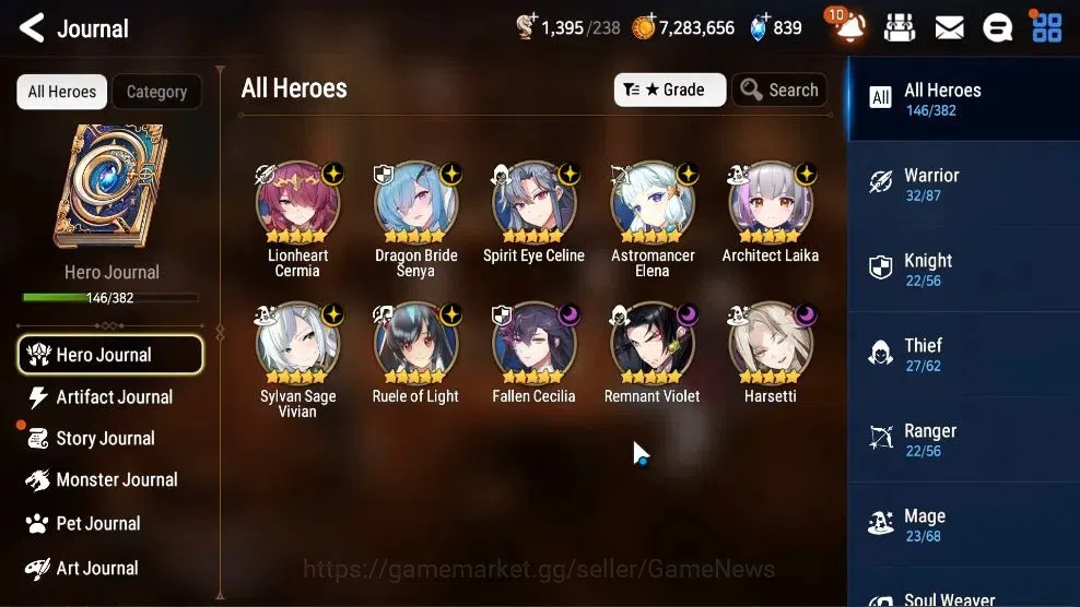 Epic Seven Accounts Starter GLOBAL Verif|New Era|10 ML(HarSeti,RueleLight,SE Celine,Etc)+Ab Fumyr,Setsuka,Ivana,Etc|Poh 6