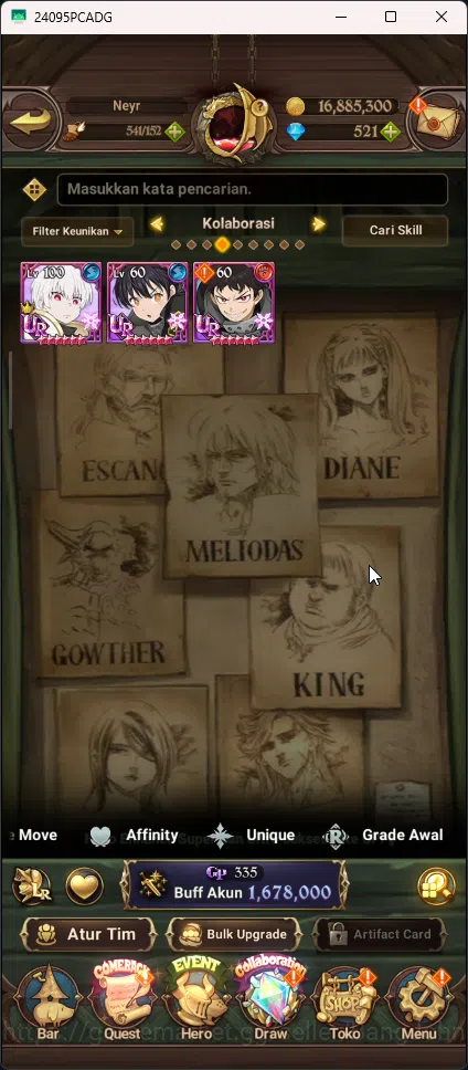 The Seven Deadly Sins: Grand Cross Accounts ASIA | 1,6M CC | DM 521 | 1LR | 4 UR | 3 Collab |  image 4