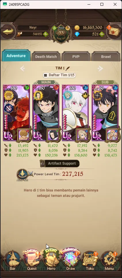 The Seven Deadly Sins: Grand Cross Accounts ASIA | 1,6M CC | DM 521 | 1LR | 4 UR | 3 Collab |  image 5