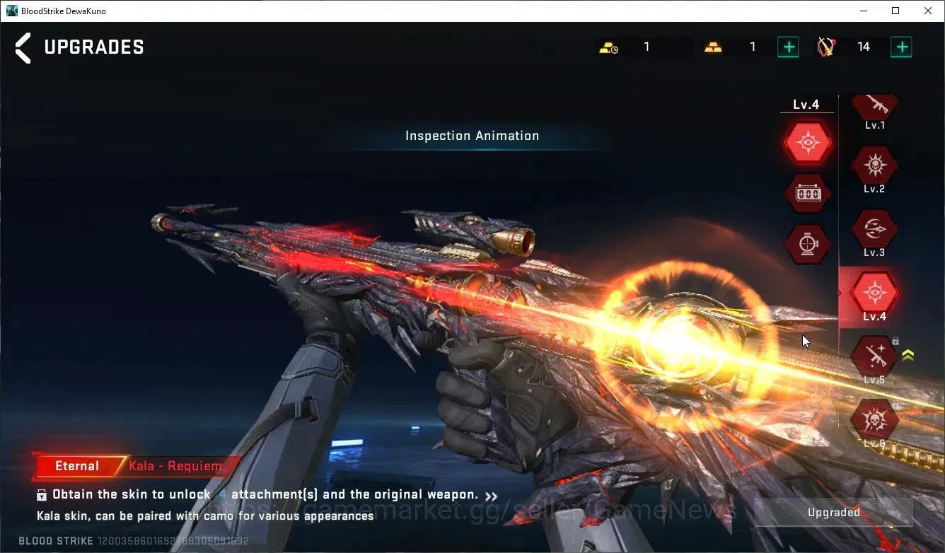 Blood Strike Accounts ASIA|6 ETERNAL[Nova,Volt,Lv4(Kala,UZI)Gali,AUG]+ME image 15